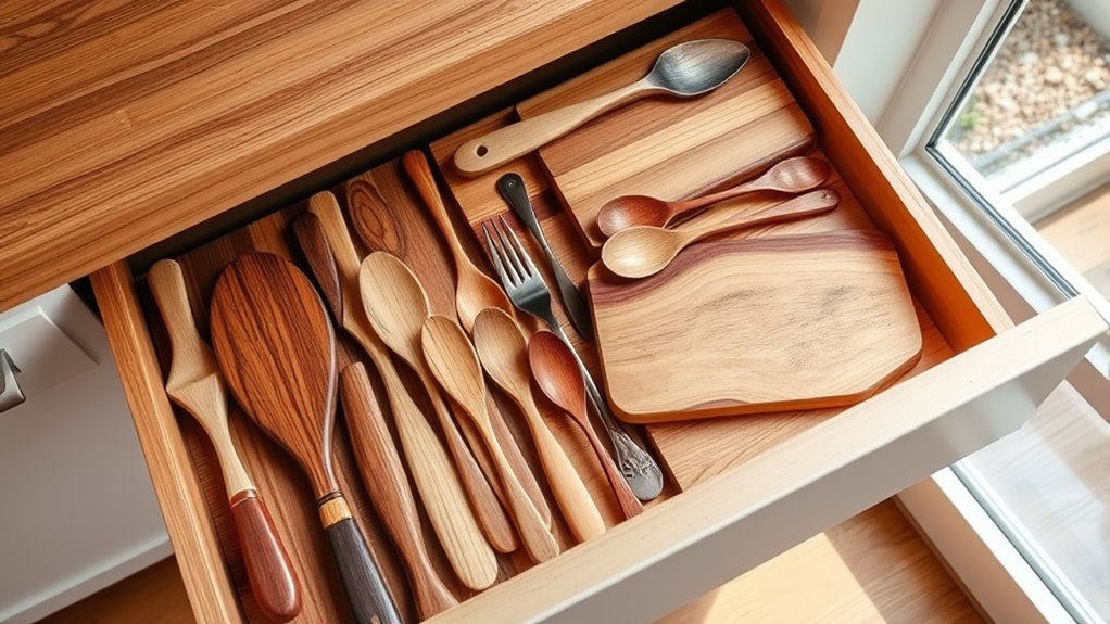properly store wooden kitchenware