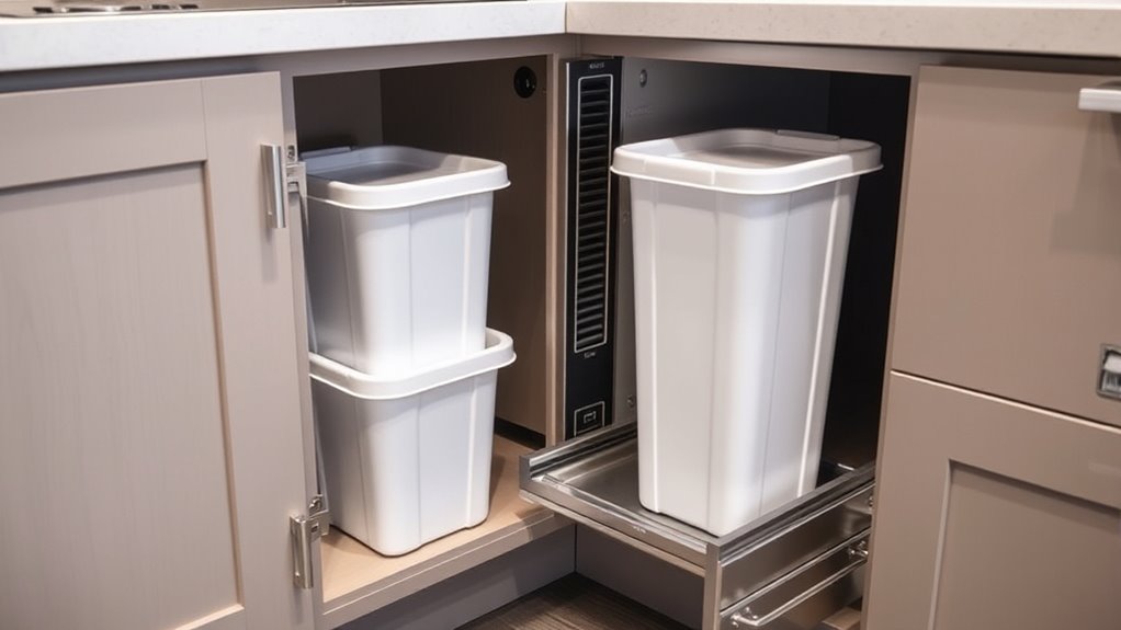 pull out trash system design