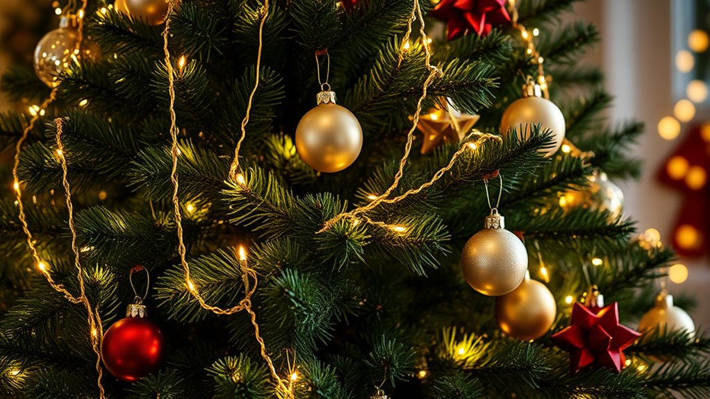 realistic pre lit christmas trees