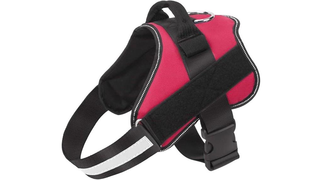 reflective dog harness handle