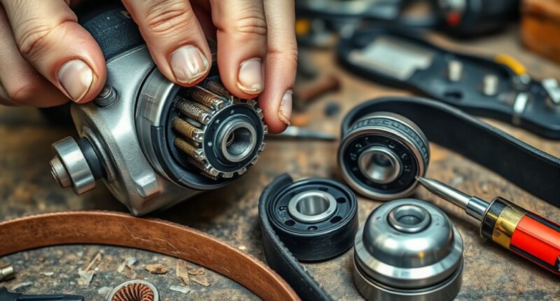 replacing worn tool components