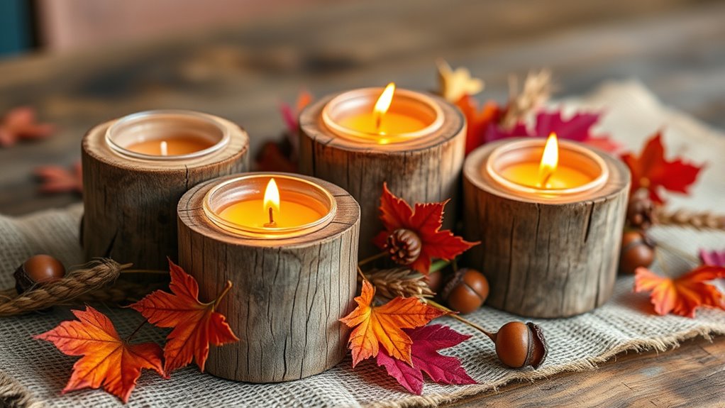 rustic fall harvest centerpiece