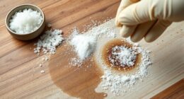 salt and baking soda stain removal