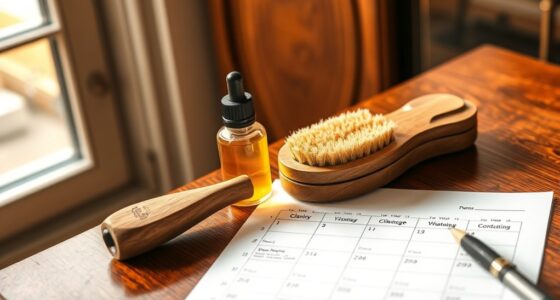 scheduled cleaning and conditioning