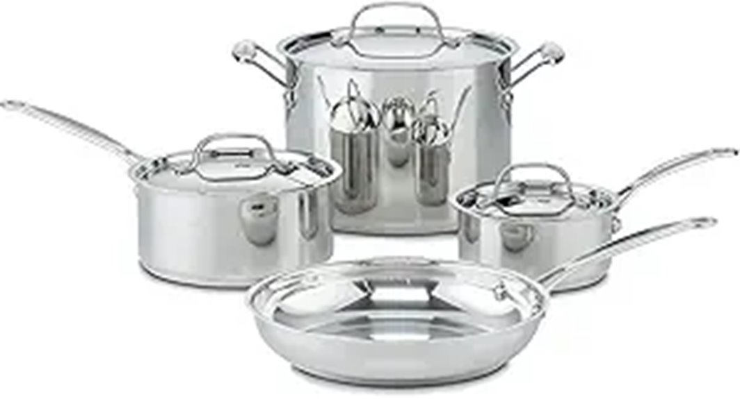 seven piece cookware set