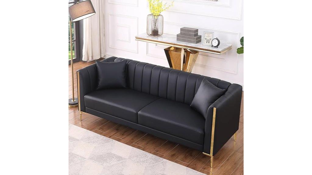 seventy eight sofa with pillows