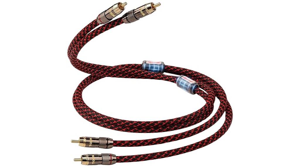 shielded rca stereo cables