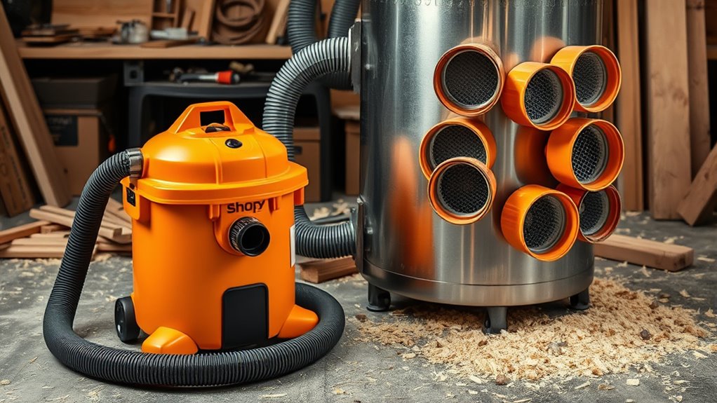 shop vac vs dust collector