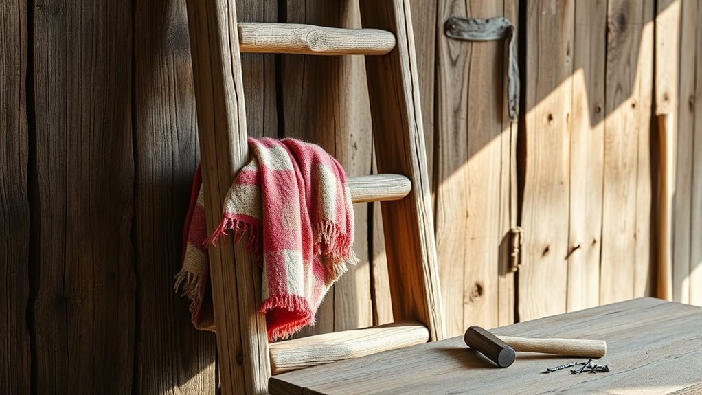 simple rustic ladder construction