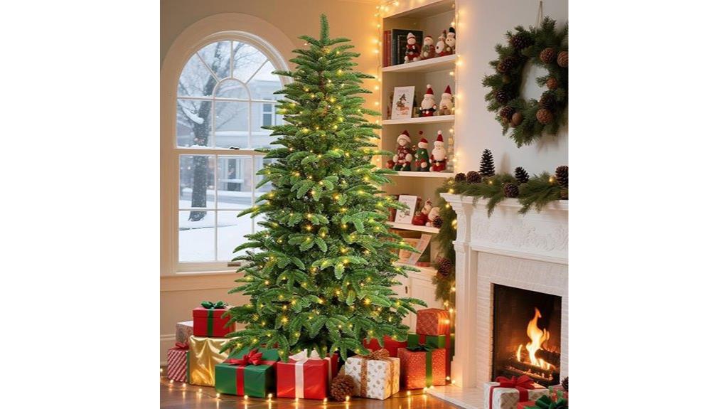 six and a half foot prelit christmas tree