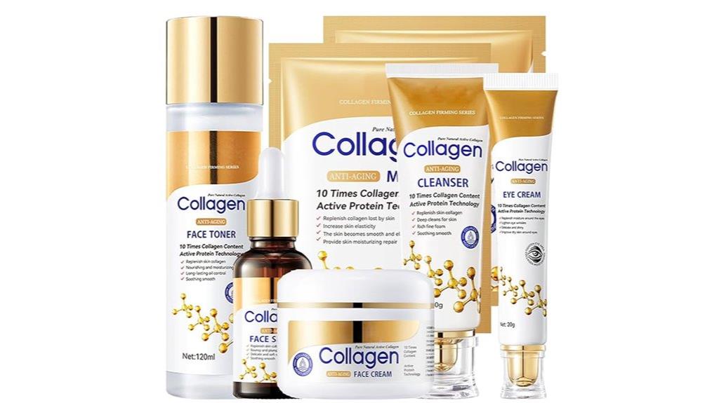 six piece collagen facial kit