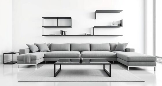 sleek geometric furniture design