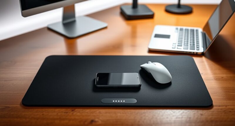 smart desk mats with wireless charging