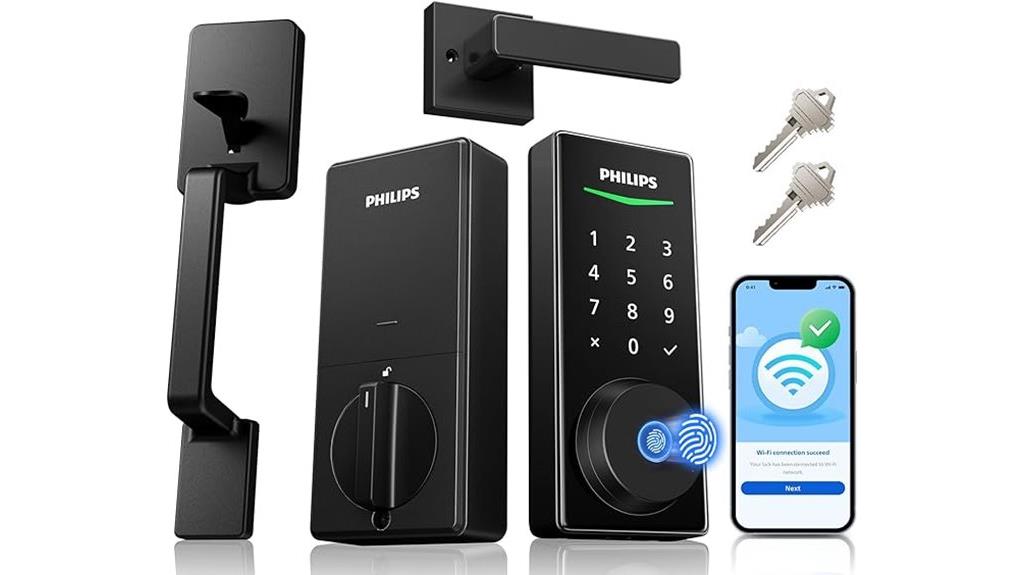 smart lock with handle