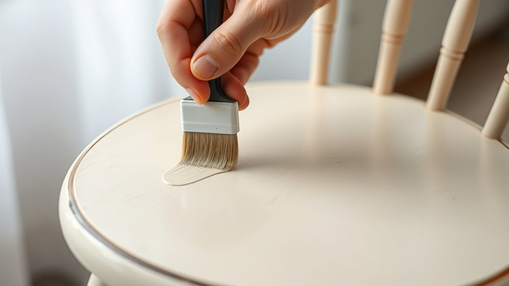 smooth drip free furniture painting