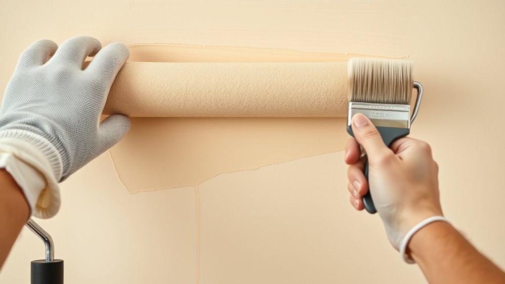 smooth roller painting technique