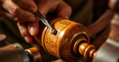 spindle craftsmanship with beads