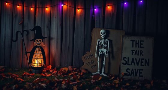 spooky wooden halloween signs