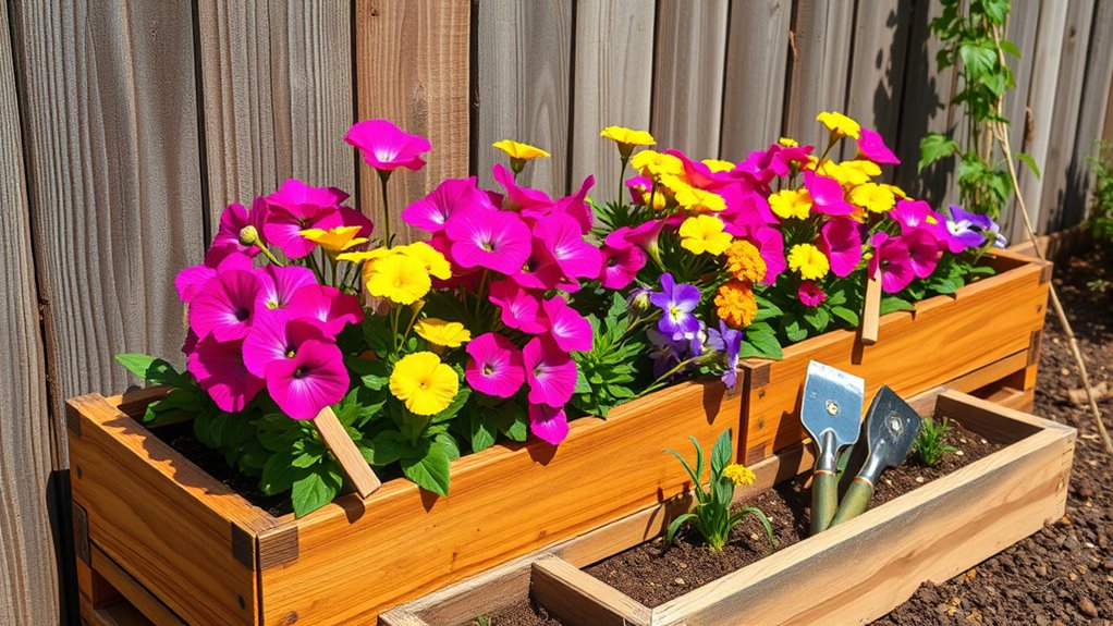 spring planter box construction