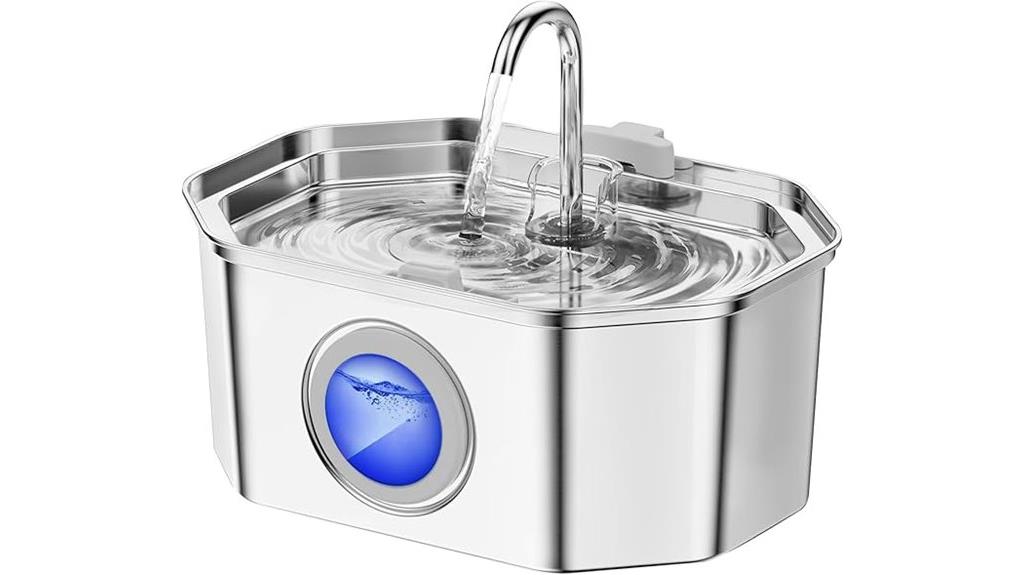 stainless steel cat fountain