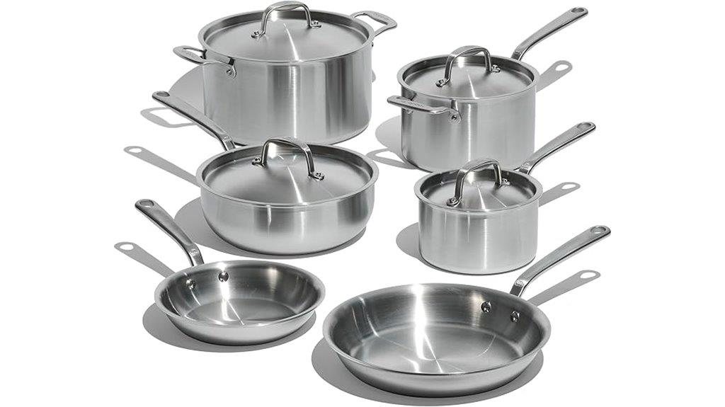 stainless steel cookware set