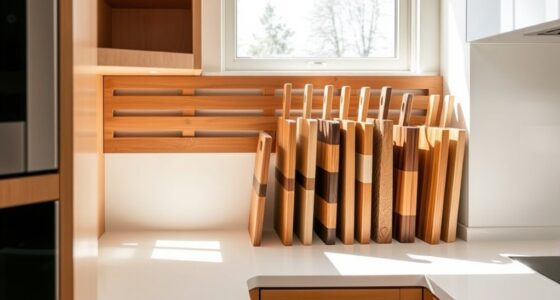 store boards upright properly