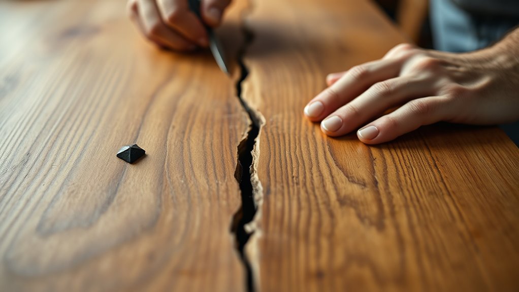 table repair with butterfly keys
