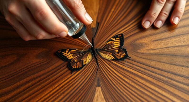 tabletop crack repairs techniques