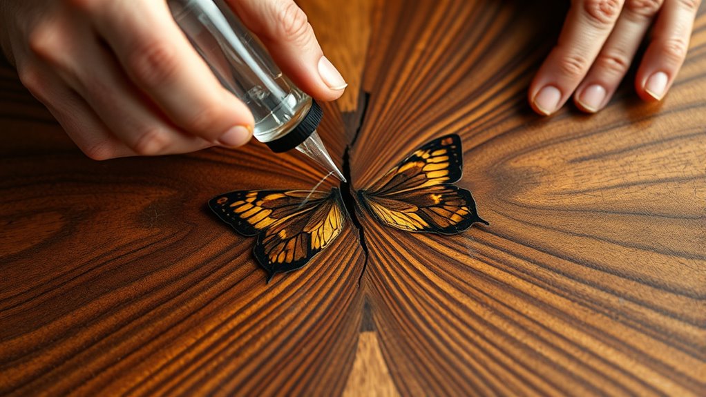 tabletop crack repairs techniques