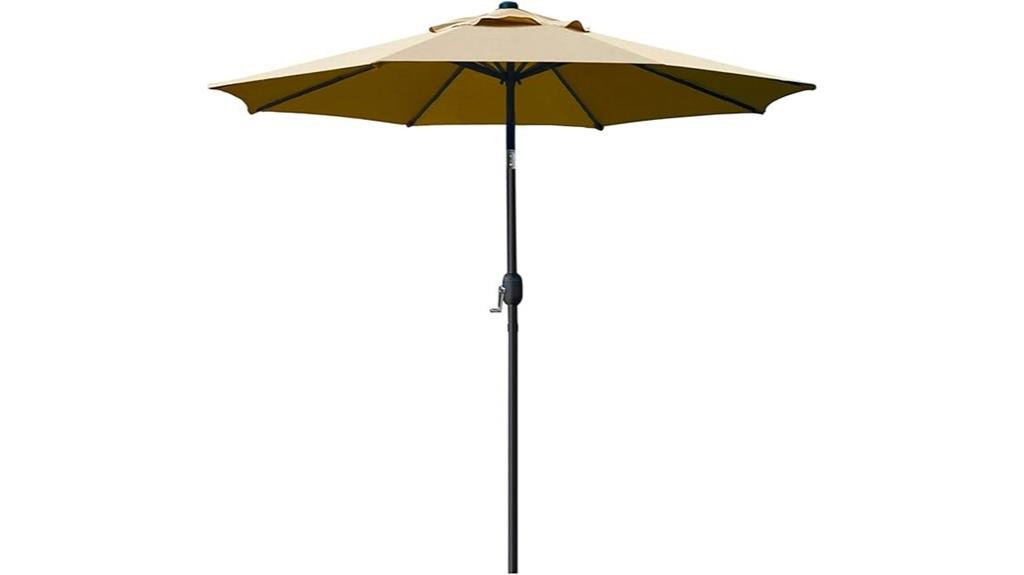 tan patio umbrella durable