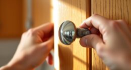 tightening cabinet hardware screws