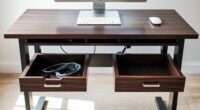 top adjustable desks with storage