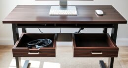 top adjustable desks with storage