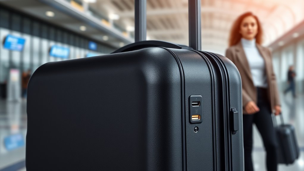 travel friendly charging luggage