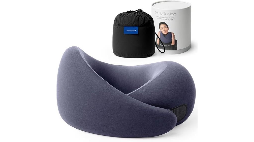 travel neck pillow with memory foam