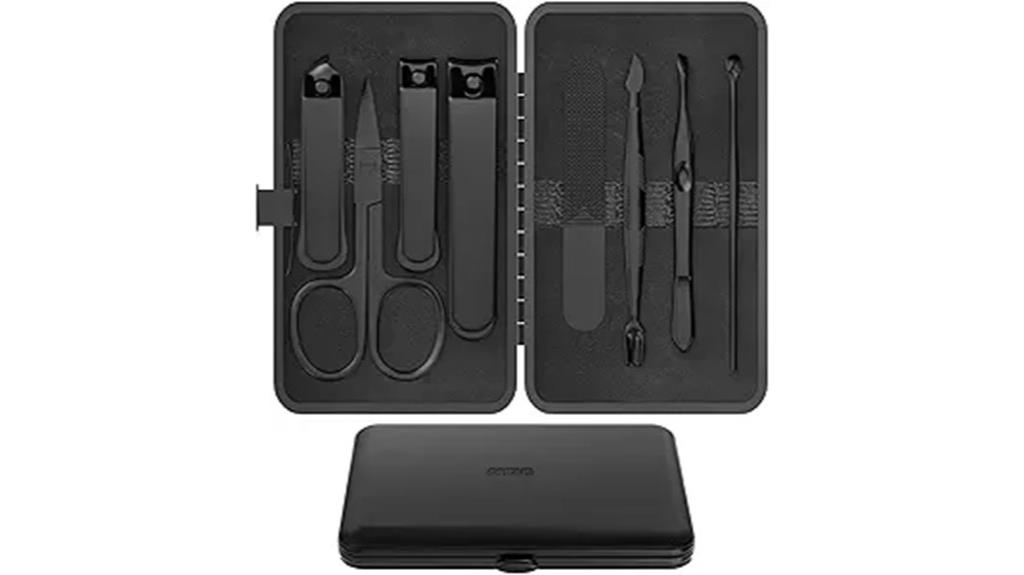 travel stainless steel grooming kit