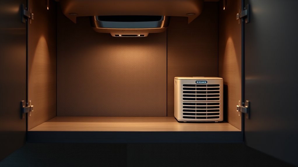 under sink moisture control