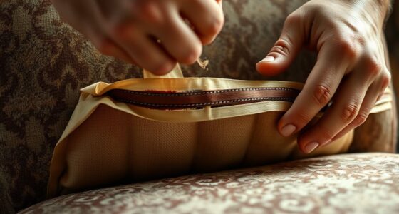 upholstered seat repair process