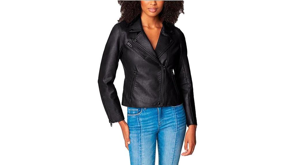 vegan leather motorcycle jacket