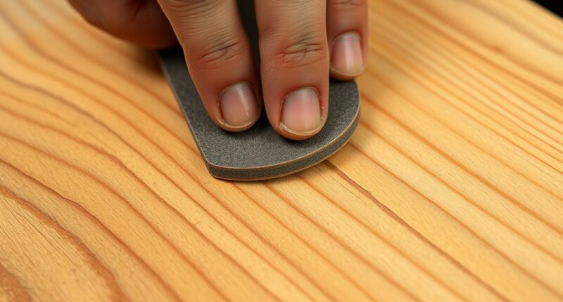 veneer sanding grit techniques