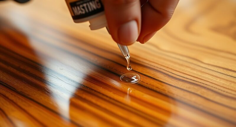 veneer sealing clear finishes