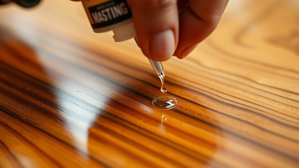 veneer sealing clear finishes