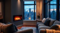 vented free apartment electric fireplaces