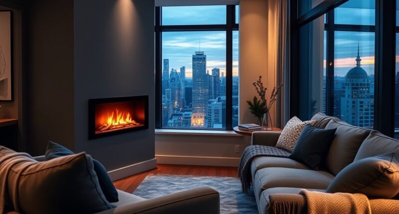 vented free apartment electric fireplaces