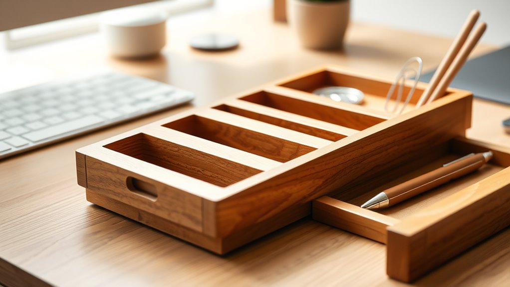 versatile ergonomic wooden organizer