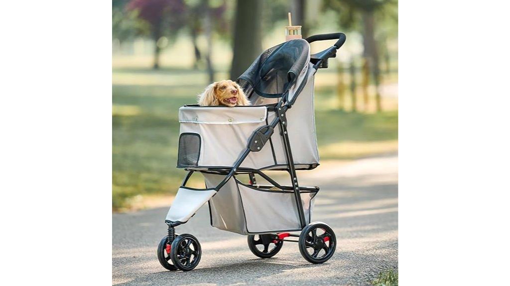 versatile pet stroller features