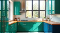 vibrant cabinet color trends