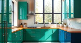 vibrant cabinet color trends