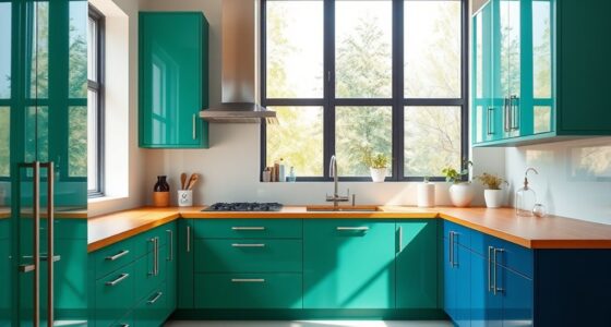 vibrant cabinet color trends
