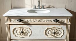 vintage dresser bathroom conversion